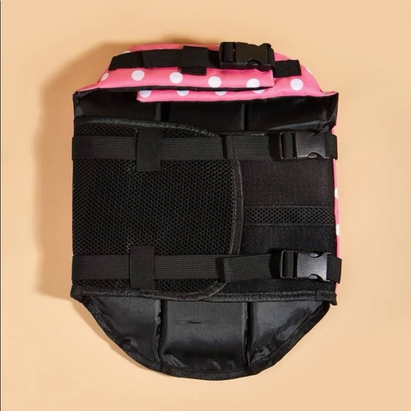 Pink Polka-Dot Dog Life Jacket - Picture 3 of 7